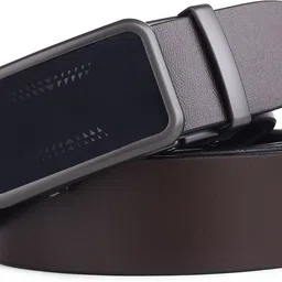 warcks Men Formal, Casual, Evening, Party Brown, Black Genuine Leather Reversible Belt image 2