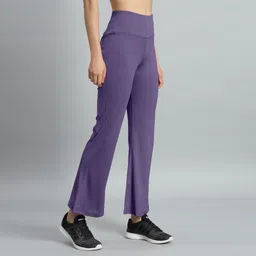 mehrang Self Design Women Purple Tights image 5