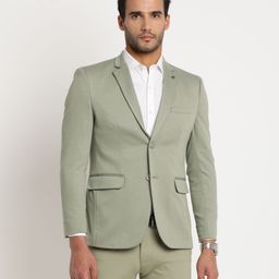 turtle Men Self Design Single Breasted Casual Blazer-picture-42