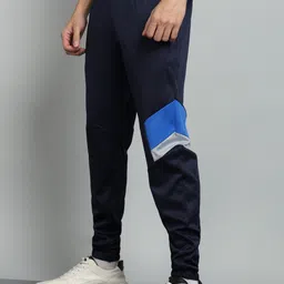 qalm brothers Men Solid Blue Track Pants image 4