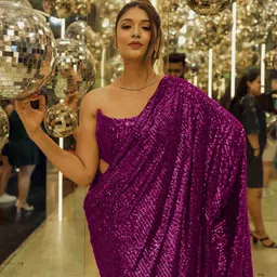 sanskar textile Embroidered Bollywood Georgette Saree image 3