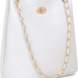 clovia fashion Women White Shoulder Bag image 1