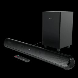 PORTRONICS Pure Sound Pro X1 100W Bluetooth Soundbar with Remote (3 EQ Modes, 2.1 Channel, Black)-picture-13