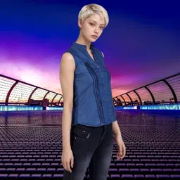 houseofcommon Women Regular Fit Self Design Button Down Collar Casual Shirt image 4