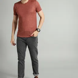 roadster Men Slim Mid Rise Grey Jeans image 5