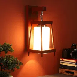 eliante by jainsons lights Havana Red Wood Wall Sconces image 1