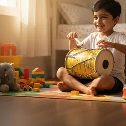 perginus DY-330 Rope & Rings Dholak image 3