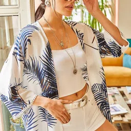Olalook Tropical Printed Longline Shrug-picture-17