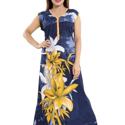 Inner Beats Floral Printed Maxi Nightdress-picture-13