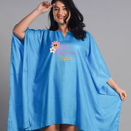 LetsDressUp Typography Printed Kaftan Nightdress-picture-17