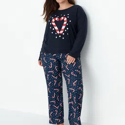 Trendyol Conversational Printed Night suit-picture-13