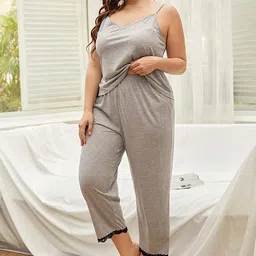 LULU & SKY Shoulder Strap Cami With Capris-picture-7