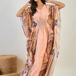 The Kaftan Company Printed Maxi Kaftan Nightdress-picture-33