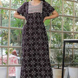 G4Girl Printed Maxi Nightdress-picture-30