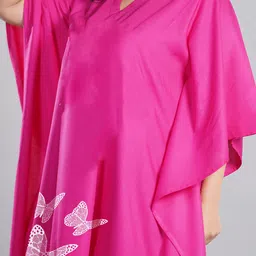 LetsDressUp Graphic Printed Kaftan Nightdress image 4
