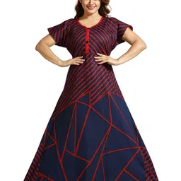 CINCO Geometric Printed Maxi Nightdress image 2