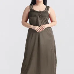 NIGHT KEYS Pack Of 2 Satin Maxi Sweat Nightdress image 3