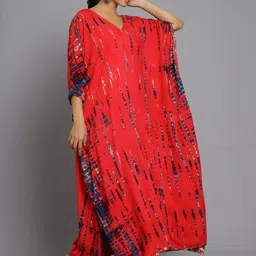 HANDICRAFT PALACE Printed Maxi Nightdress image 5