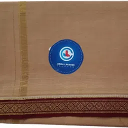 Jinka Lakshmi Collections Cotton Dhoti Small Border 4 Meter Unstitched Pack of 1 Solid Men Dhoti-picture-17