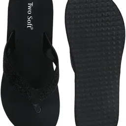 two soft Pack Of 2 Combo Stylish Extra Comfort Lightweight Dailywear Used Women Slippers image 4