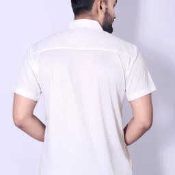 cool boy Men Regular Fit Printed Spread Collar Casual Shirt image 2