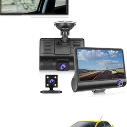 maties 4inch 3Way Car DVR Camera 1080P Video Recorder Cameras 52 Black LCD-picture-12