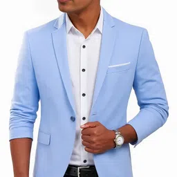 humjoli mens wear Men Solid Single Breasted Formal, Casual, Festive, Wedding Blazer-picture-13