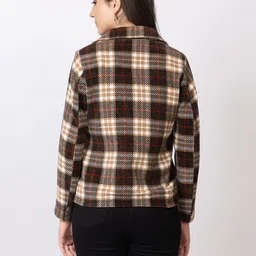 gfo Women Self Design Single Breasted Casual Blazer image 2