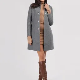protex Tweed Solid Coat For Women image 5