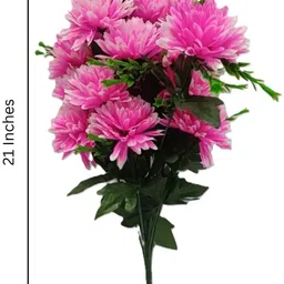 print panda Pink Chrysanthemum Artificial Flower image 3