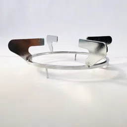 rbs Burner Stand Round Shape Size 15x15x5cm Material- 100% Steel, Pack of 2 Units Stainless Steel Manual Gas Stove image 4