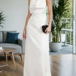 Shein Halter Cowl Neck Backless Maxi Split Dress-picture-45