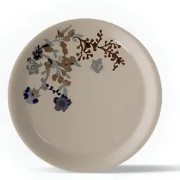 nestroots White & Grey Floral Printed Wall Plates image 2