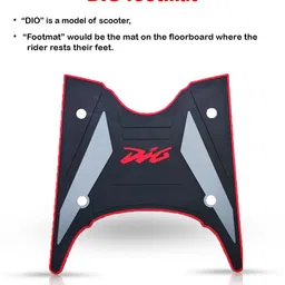 weyride Scooter Scooty Mat Two Wheeler Floor Foot Mat for (Honda Dio 125) Honda Dio Two Wheeler Mat image 2