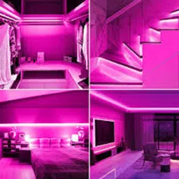 otslights Waterproof,Led Rope,Flexible Strip (Pink, 3M) Recessed Ceiling Lamp image 2