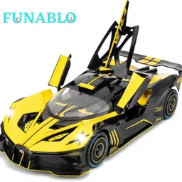 funablo 1/24 Scale Bugatti Bolide Toy Car, Alloy Die-cast Pull Back Car Model for kids-picture-23