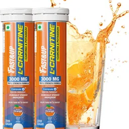 fast&up L-CARNITINE 3000 MG - TRIPLE ACTION FORMULA FOR FASTER FAT BURN (ORANGE) image 1