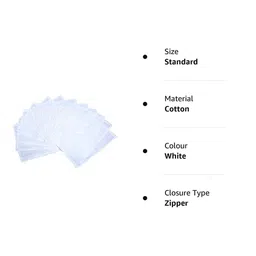 Kuber Industries White 12 Pieces Saree Covers image 2