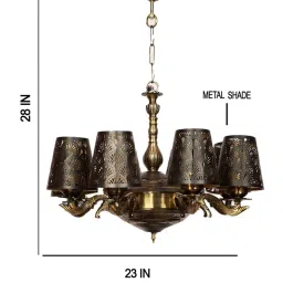 new era Desmond Black Iron 8 Lights Chandelier image 5