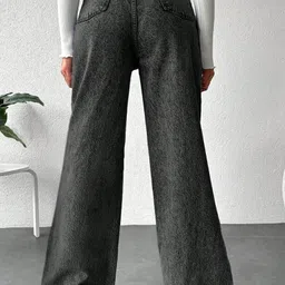 nucouths the style you love Women Regular High Rise Dark Grey Jeans image 2