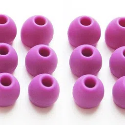 Kuhu Creations Silicon Earbud Purple (Size-M) In The Ear Headphone Cushion (Pack of 12) In The Ear Headphone Cushion image 2