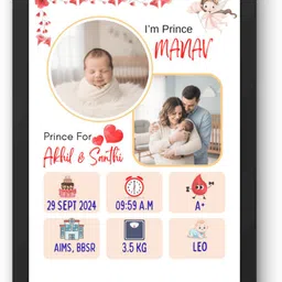 craftokart Wood Wall Photo Frame image 1