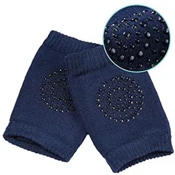 gugzy Toddlers Knee pads, Anti-Slip Elbow KneePads Crawling Safety Protector Light Grey, Navy Blue Baby Knee Pads image 2