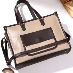 LEGAL BRIBE Women Colourblocked Shopper Tote Bag-picture-41
