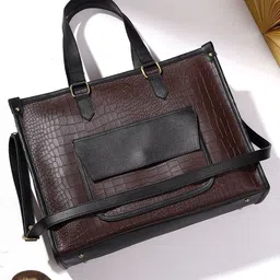 LEGAL BRIBE Women Colourblocked Shopper Tote Bag image 1