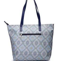 AQUATAN Ethnic Motifs Printed Shopper Tote Bag image 3