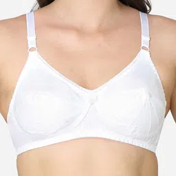 VStar White Non Padded Non-Wired Everyday Bra-SAREEMATE-B image 4