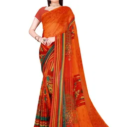 Florence Floral Pure Georgette Saree-picture-32