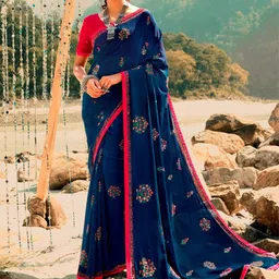 VAIRAGEE Floral Printed Saree-image-46