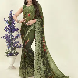 moda rapido ANAND SAREES Floral Printed Saree-picture-37